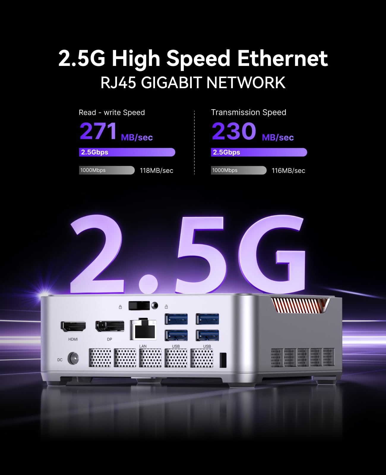 KAMRUI Hyper H2 Mini Gaming PC, in-tel Core i7-13620H Mini Computers (Beats 1280P, 10C/16T, up to 4.9GHz), 32GB RAM 1TB PCle4.0 SSD Desktop Computer, Triple 4K Display, USB4, WiFi6, BT5.2, Business