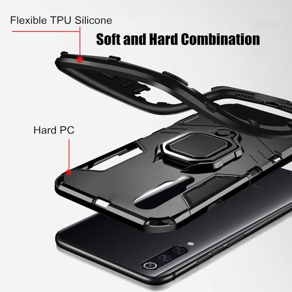 SATURCASE Custodia per Xiaomi Redmi 8 / 8A, anello
