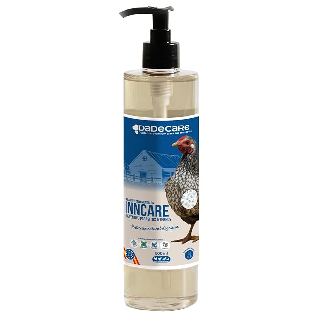 DADECARE Preventivo Parasitos Internos Natural 500 ml - Gallinas, Aves de Corral y Exóticas