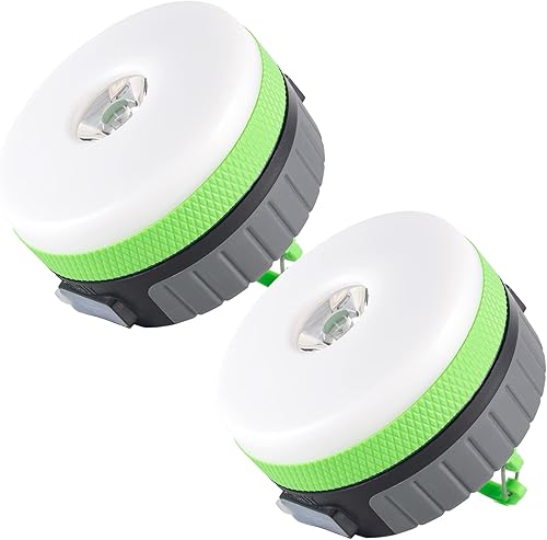 LIT-PaTH Linterna LED para campamento, luz recargable con base magnética, 2200 mAh, kit de supervivencia para emergencias, huracanes, apagones,