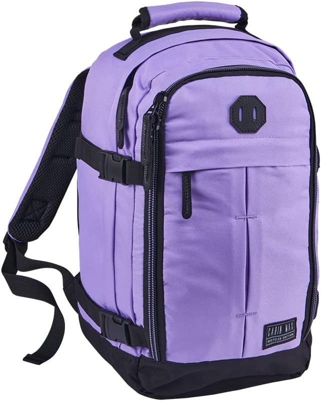 Metz for Ryanair Cabin Bags 40x20x25 Underseat Cabin Bag for EasyJet, Ryanair, Wizz Air & More Travel Backpack for Airline Under Seat Carry-Ons, Recycled Polyester, Compression, Durable Hand Luggage