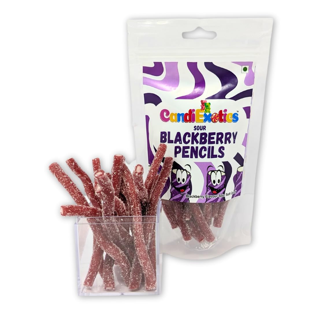 See full amazon price history chart for CandiExotics Vegan Sour Blackberry Filled Pencils Liquorice Gummy Candies Soft Jelly Candy 100gm CandiExotics Vegan Sour Blackberry Filled Pencils Liquorice Gummy Candies Soft Jelly Candy 100gm (B0CL4J2D53) Amazon Price History, Amazon Price Tracker