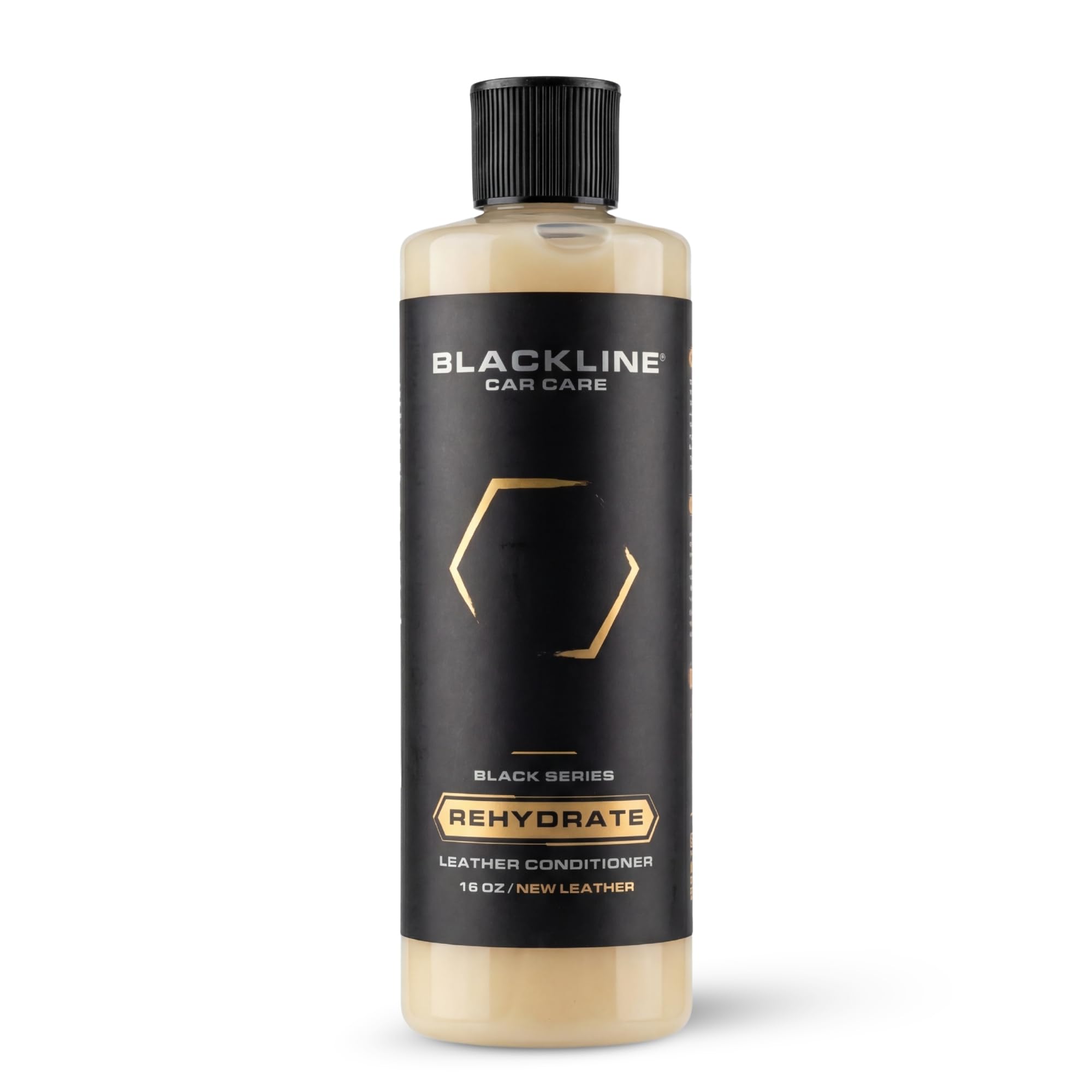 Blackline Car Care - Leather Rehydrate, acondicionador de cuero para todo el cuero - coches, muebles, zapatos y bolsos - 16 onzas líquidas