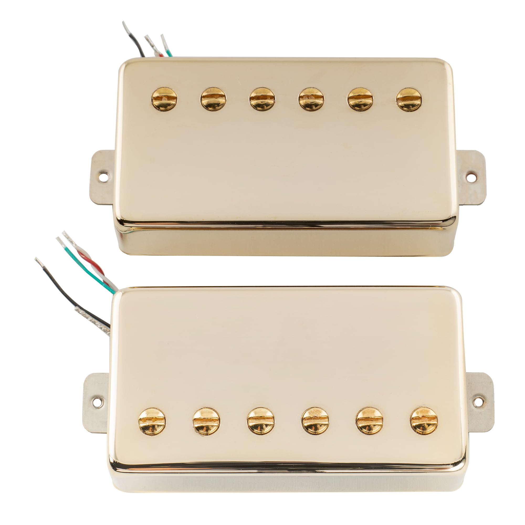 Artec VH59A Vintage Tone Covered Alnico 5 Humbucker Tonabnehmer Set Gold | für LP Style E-Gitarre