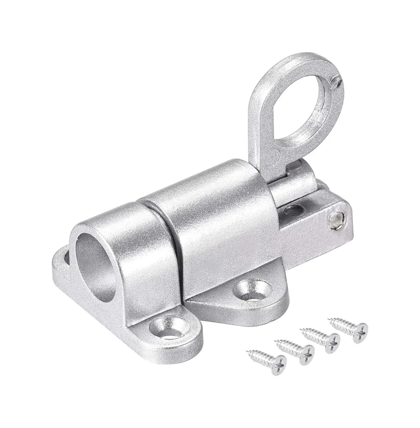 Diyouke Silver 2Pcs Heavy Duty Self-Locking Spring Latches(Silver)
