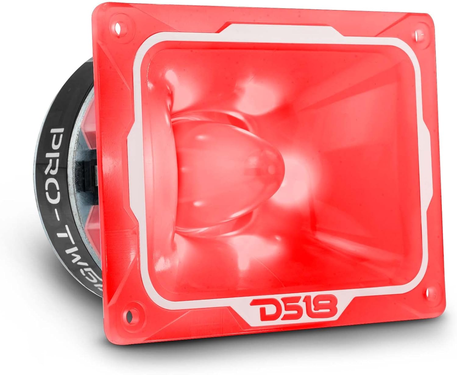 DS18 PRO-TW5L RGB Alluminum Super Bullet Tweeter - 1.5" Voice Coil, Polycarbonate Body and Bullet, 500W Max, 250W RMS, 4 Ohms, Built in Crossover - PRO Tweeters are The Best. 1 Speaker, RGB LED