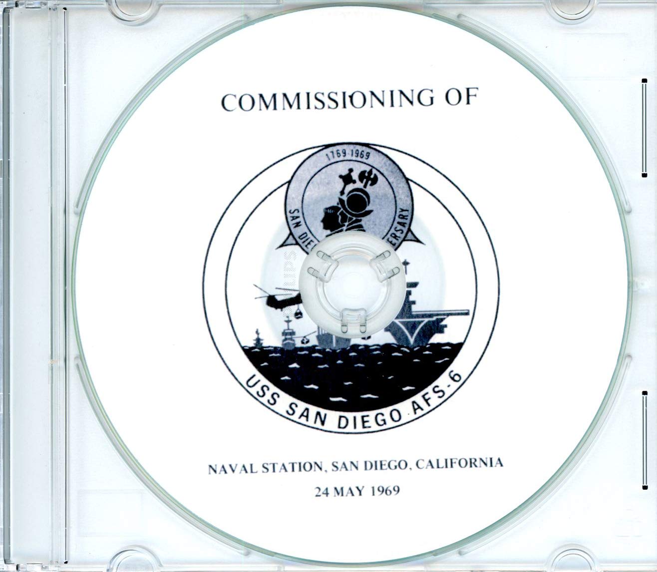 USS Sentry MCM-3 1989 Commissioning Program CD