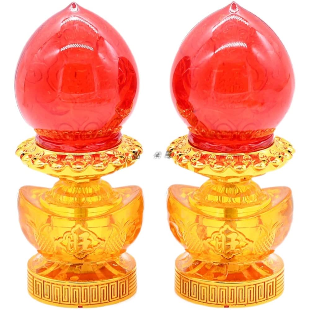 XIALON 1 Pair 20cm Lamp Electric Candlestick Supply Buddha Led Light Eternal Candle Lamp Smokeless