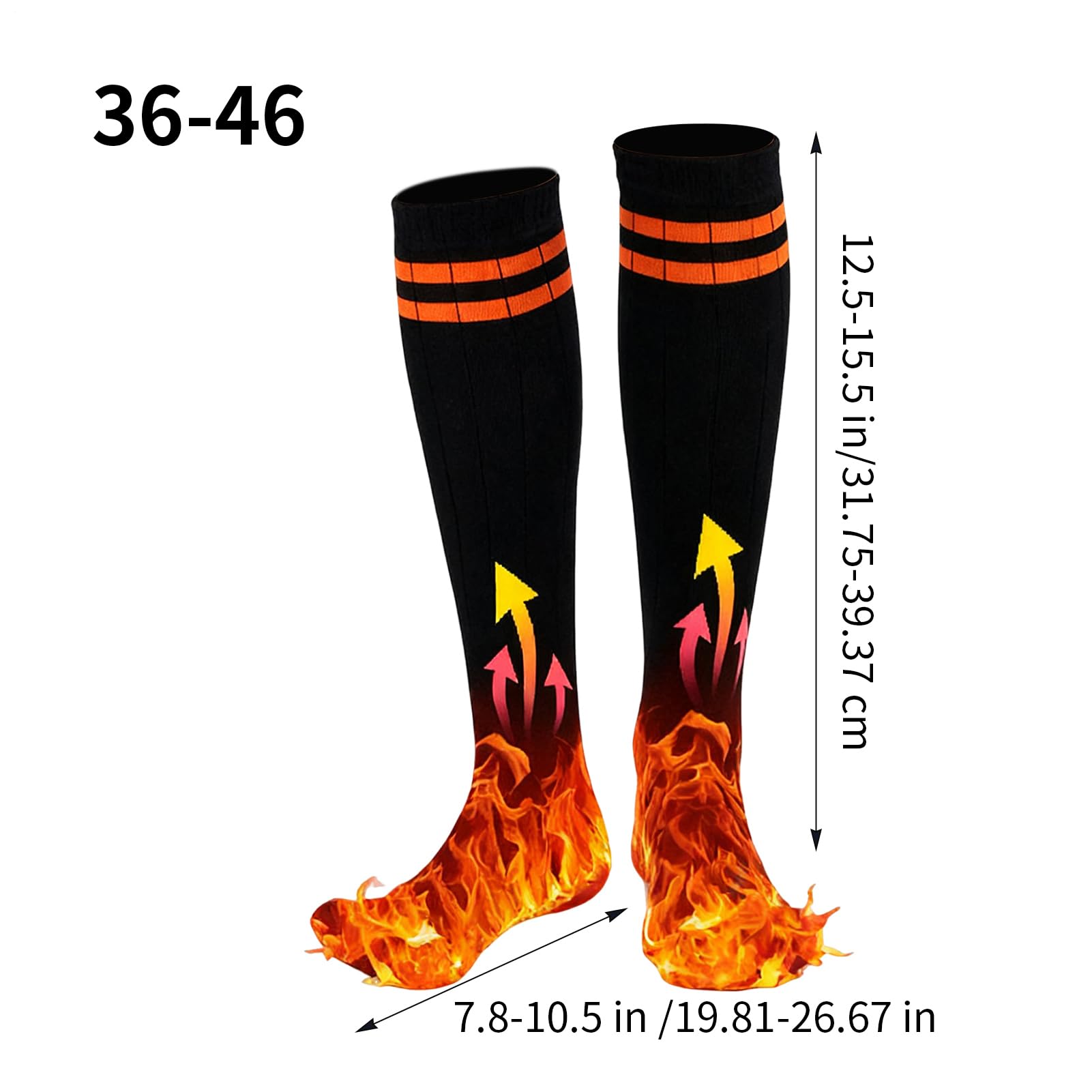 Calcetín eléctrico – Tamaño 36-46, batería recargable de 5000 mAh, calcetines calefactados con control de aplicación, calentadores de algodón, calcetines de esquí, senderismo, camping, correr, caza