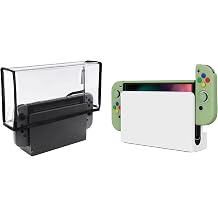 PlayVital Protective Slim Case for Nintendo Switch OLED w/ Dust Cover - Green