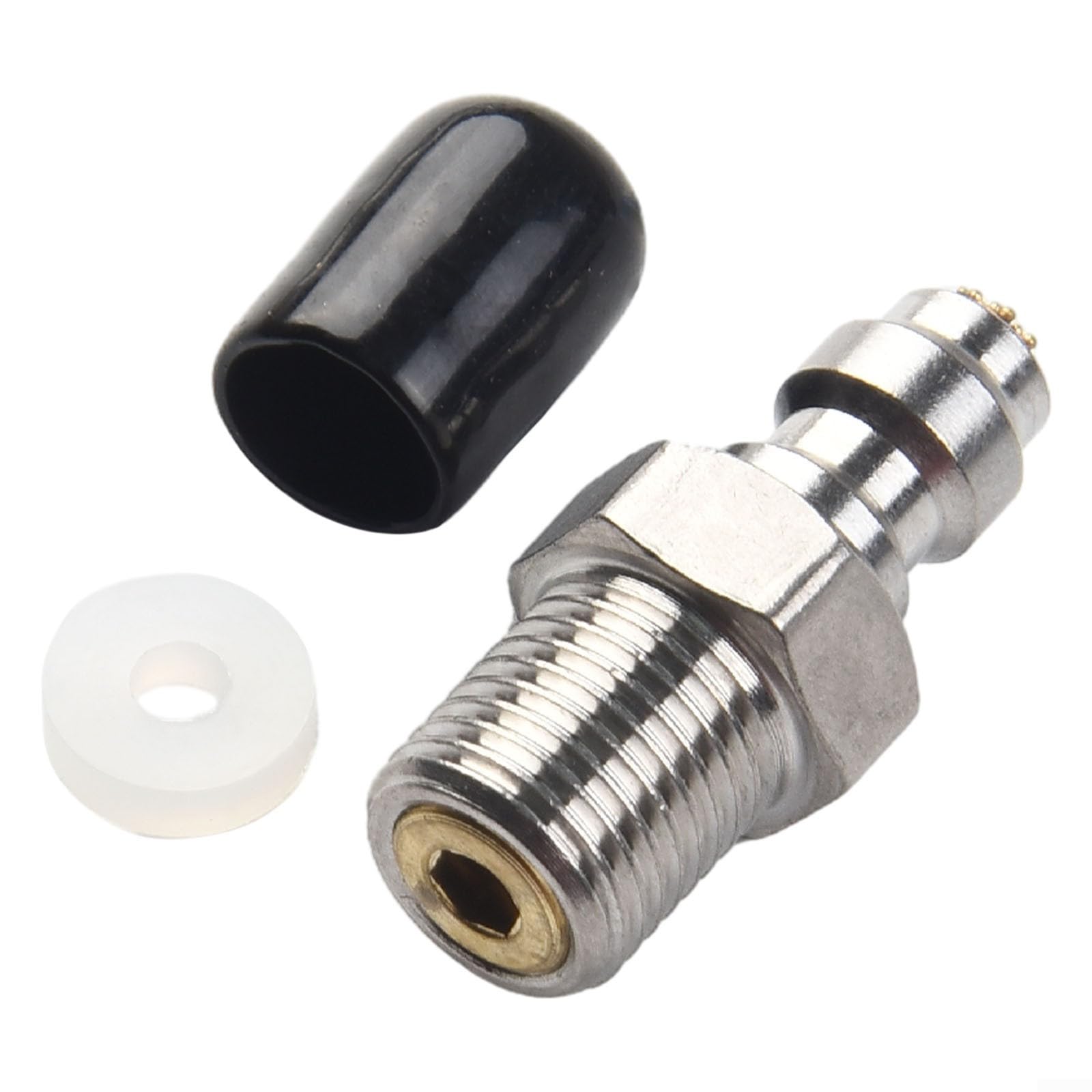Clapet anti-retour à connexion rapide en PCP, connecteur mâle de 8 mm, en acier inoxydable, M10 x 1