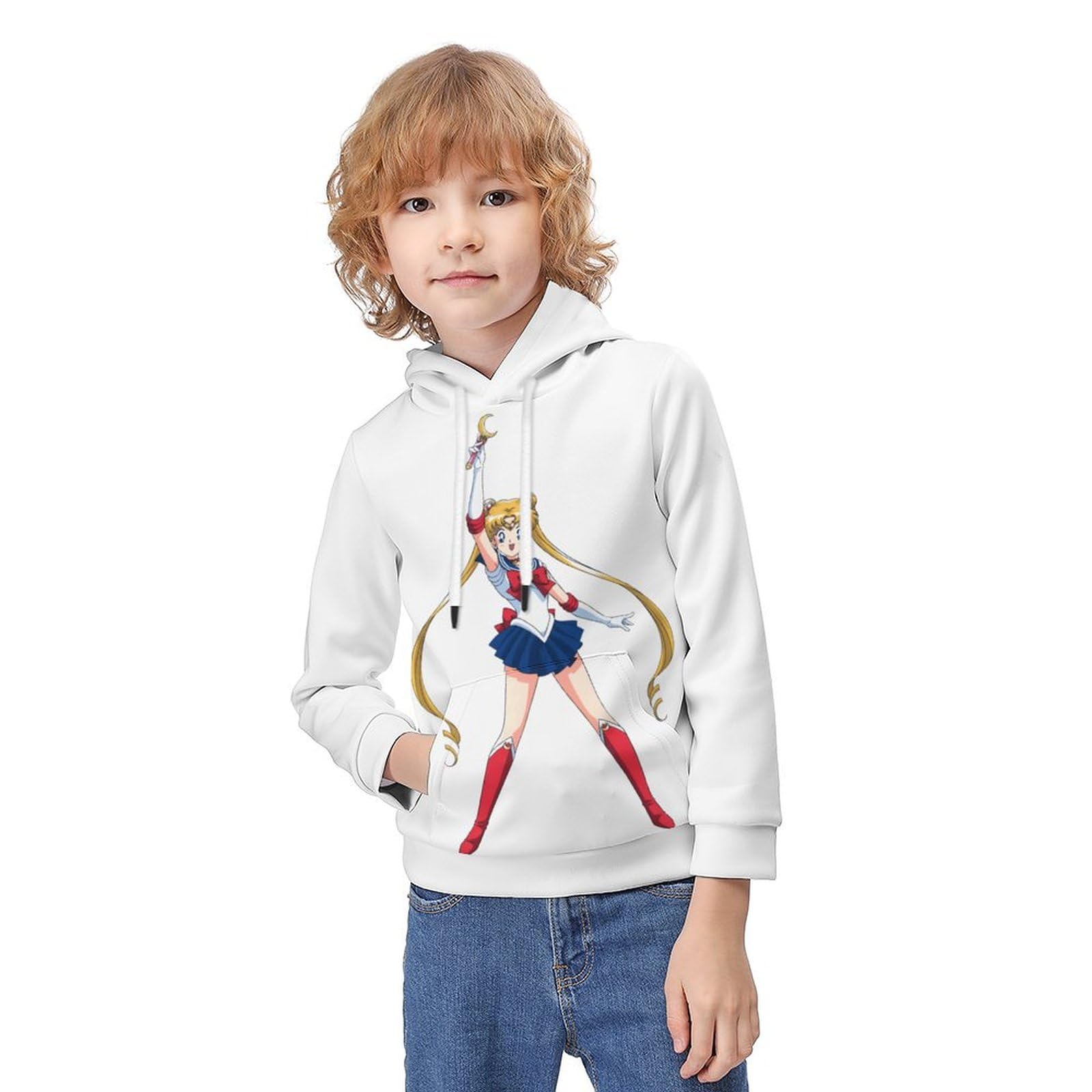 Amazon.co.jp: パーカー キッズ 美少女戦士セーラームーン 長袖 プル  