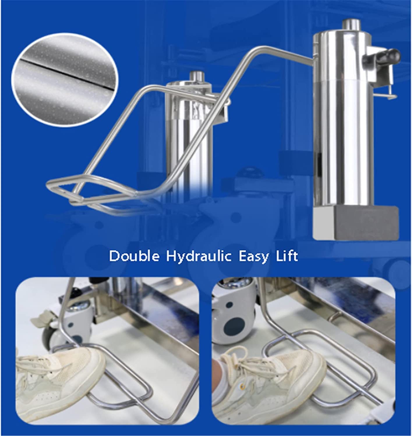 Hydrauliczny podnośnik do przenoszenia pacjenta do opieki domowej Krzesło do przenoszenia pacjenta z dzielonym siedziskiem o 180° i podnośnikiem do przenoszenia pacjenta w podeszłym wieku