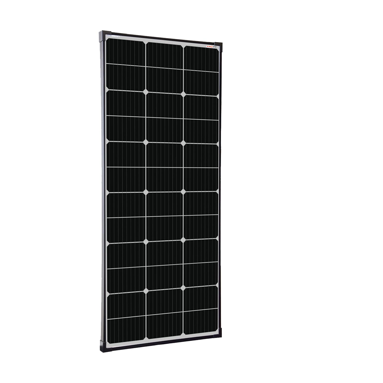 enjoy solar® Mono 130W 12V Monokrystaliczny panel PERC, słoneczny z ogniwami 166 mm, 10 Busbars, idealny do kamperów, balkonów, altan, łodzi