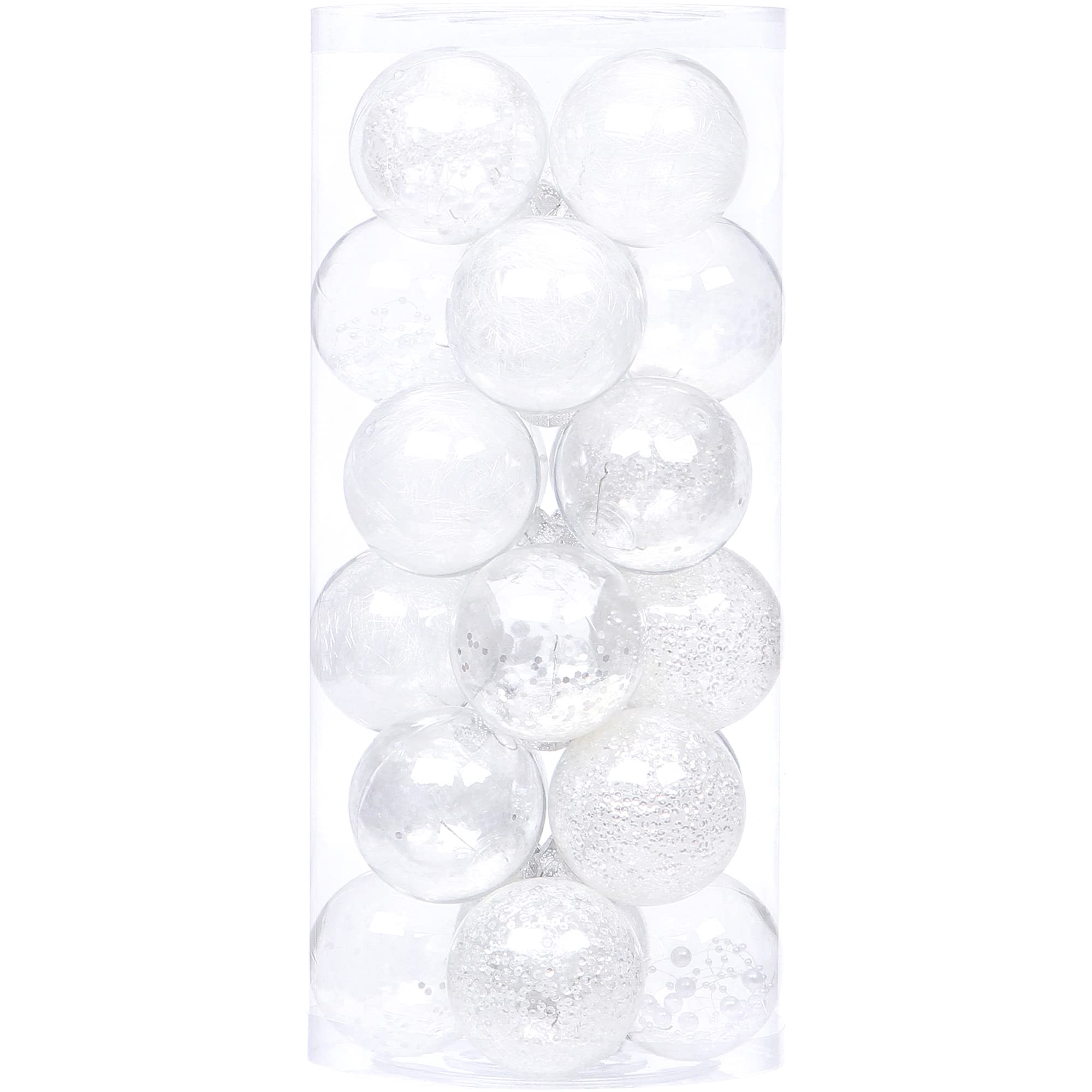 Lot De 41 Boules De Noël Décoratives 40mm - Ornements Étincelants Incassables Pour Sapin - Décoration Fête