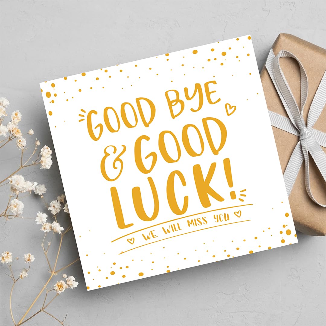 Share the Love Goodbye Greeting Card - Good Luck - Miss You - Wishing You All Best