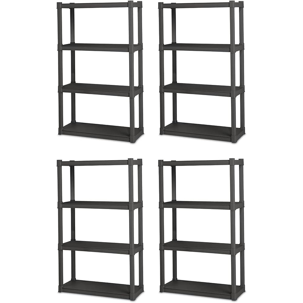36/mo Finance Sterilite 4 Shelf Unit, Heavy Duty and Easy to