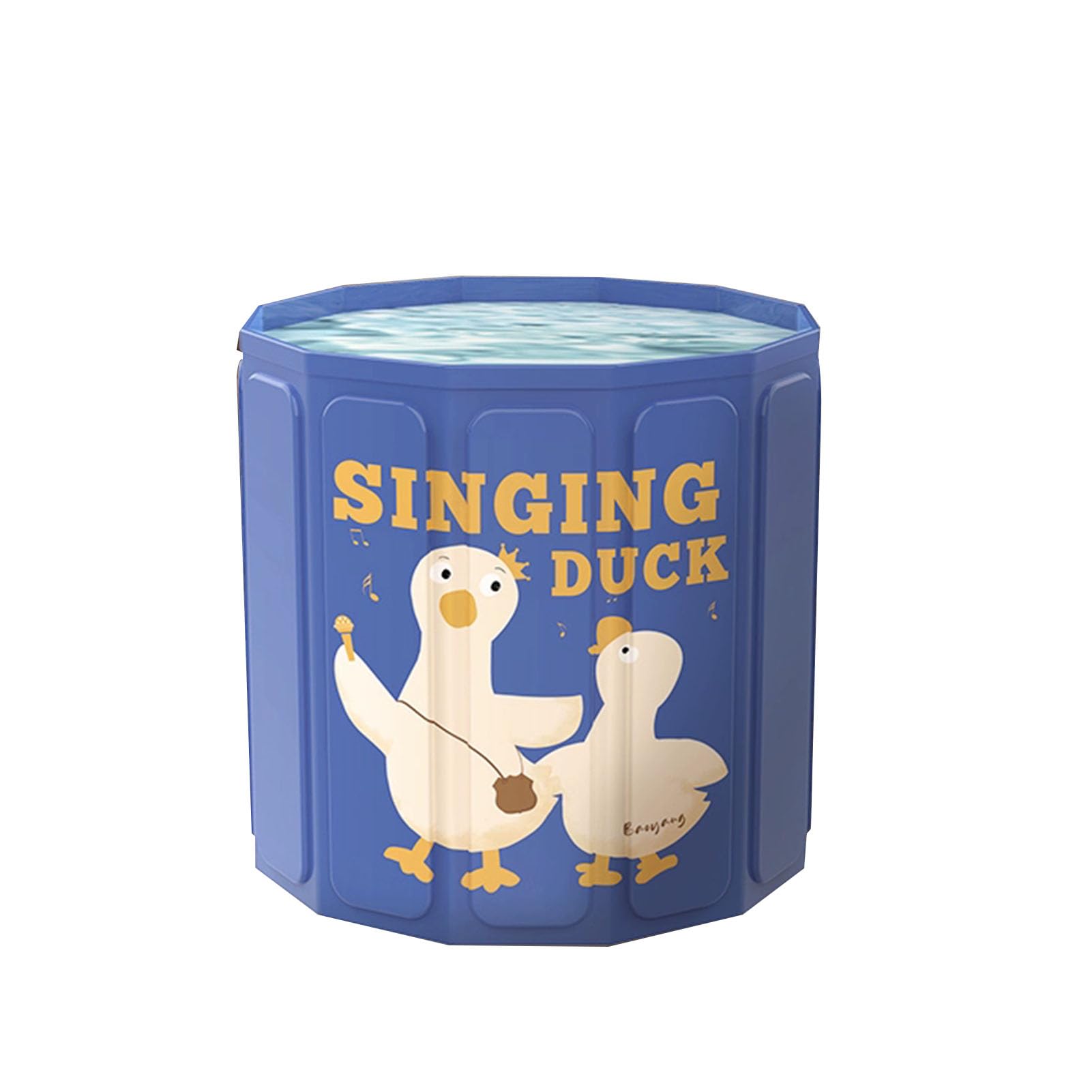 Faltbare Badewanne Erwachsene Tragbare Badewanne Badewanne für Dusche Freistehende Badewanne für Soaking Tragbare Eisbadewanne für Kaltwassertherapie Training (Blue)