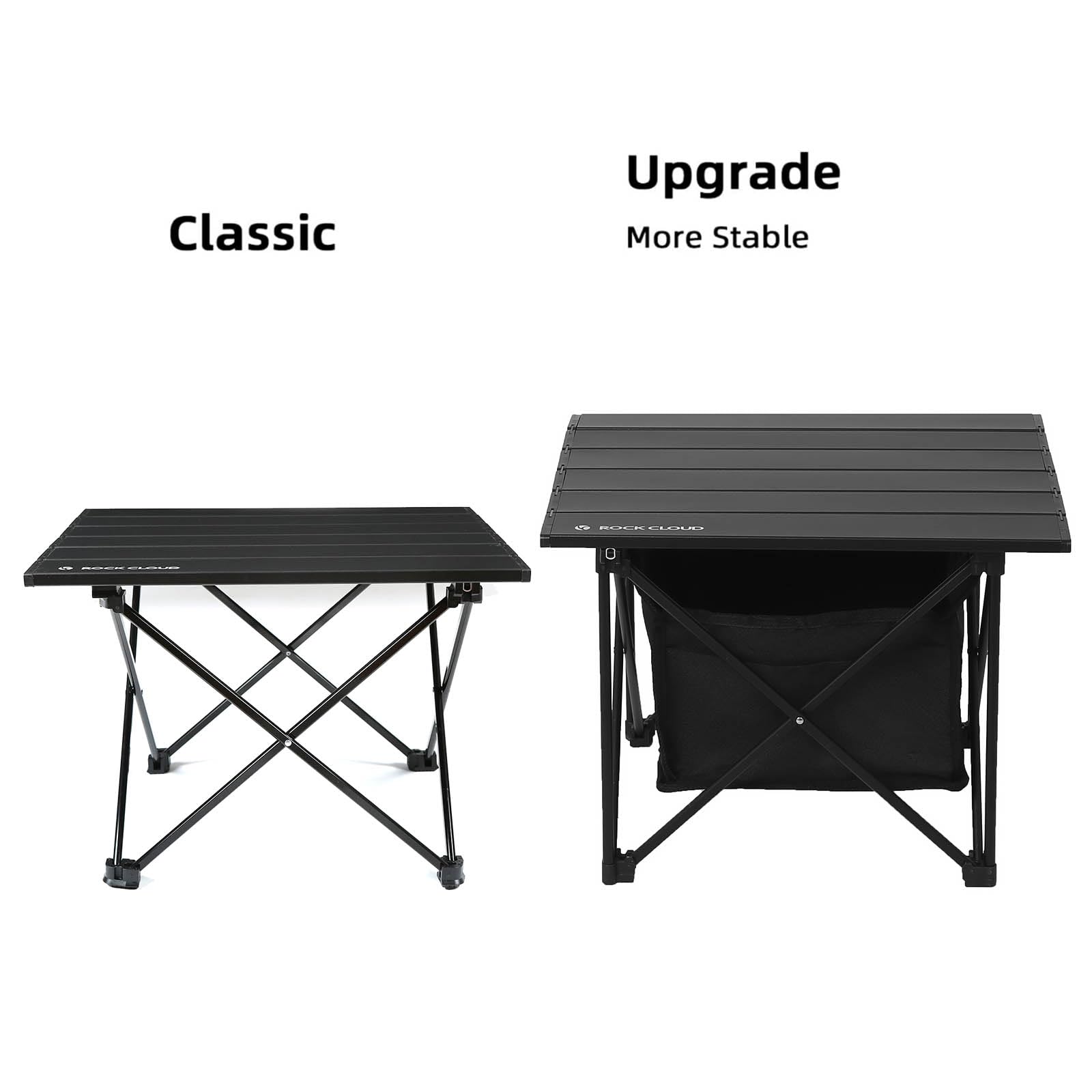 ROCK CLOUD Portable Folding Camping Table Upgrade Frame More Stable Ultralight Aluminum Outdoor Beach Table with Storage Bag for Camping Hiking Backpacking Picnic - Image 3