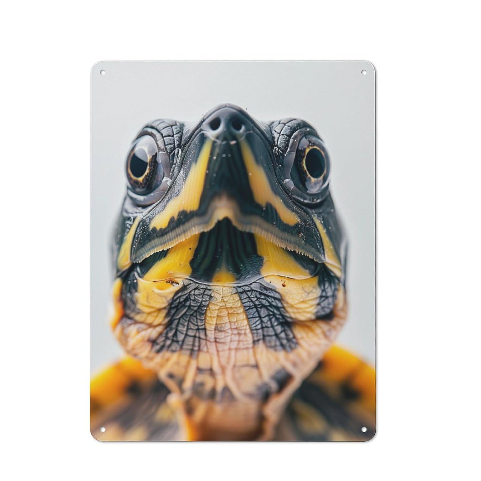 Junmoney Turtle Face Retro Tin Sign 40X30cm For Garage Or Workshop, For Furnishing A New Garage And Workshop With Retro Decor