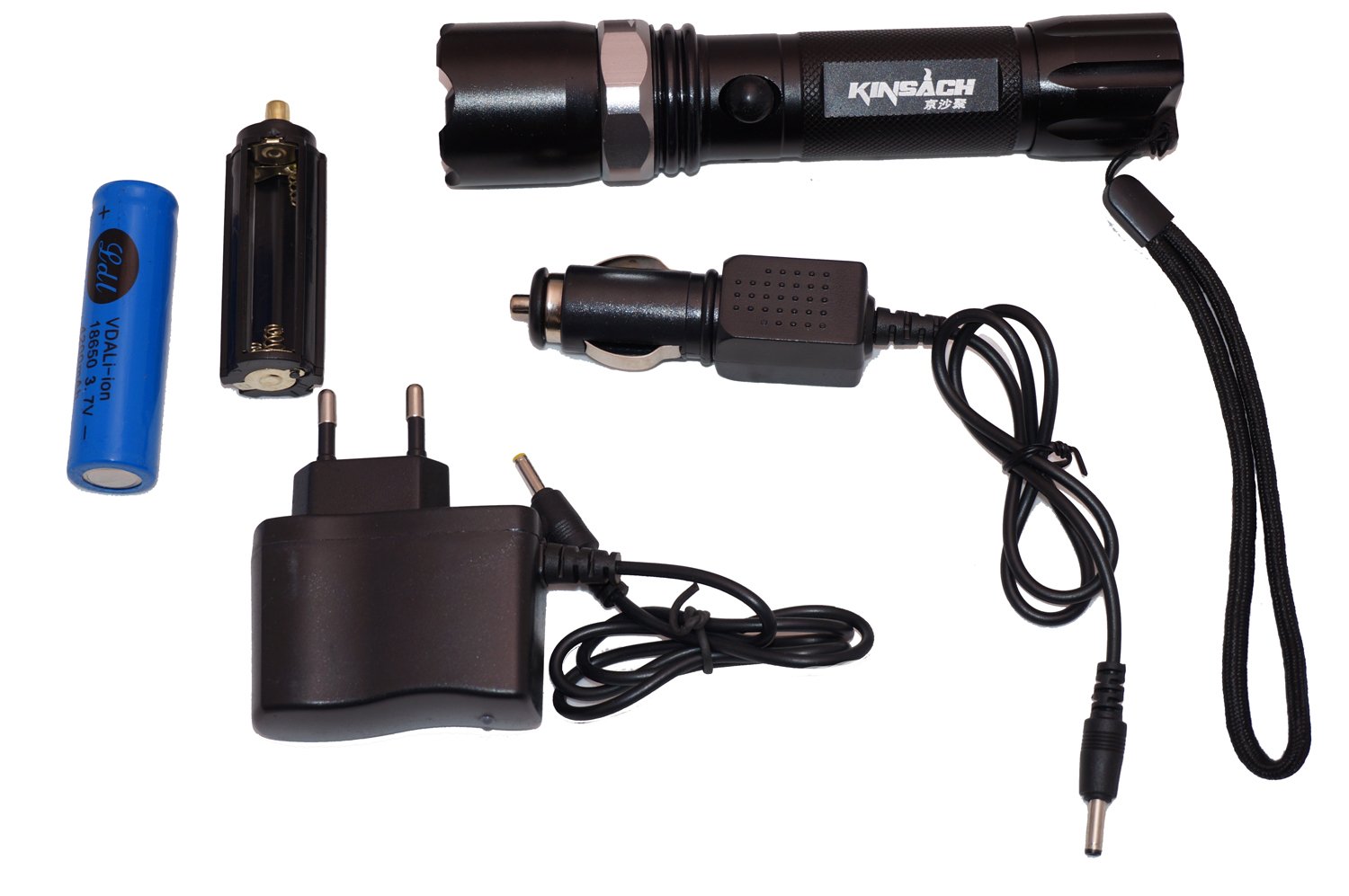 Torcia Tattica Super Potente LED CREE Ricaricabile – 1000 Metri Di Gittata, Zoom, Impermeabile