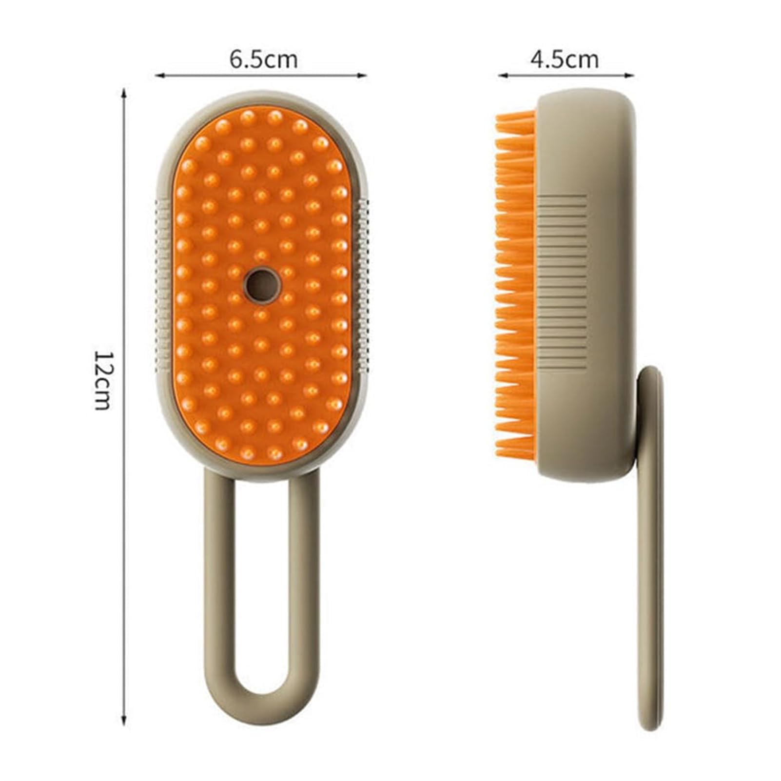 Katzen-Dampfbürste, Kamm für Katzen, 3-in-1-Dampfbürste für Katzen, Hunde, Haarausfall, Katzenpflegebürste, Haustier-Spray, Massage, Nebelbürste für Hunde, Katzen, langes und kurzes Haar (weiß)