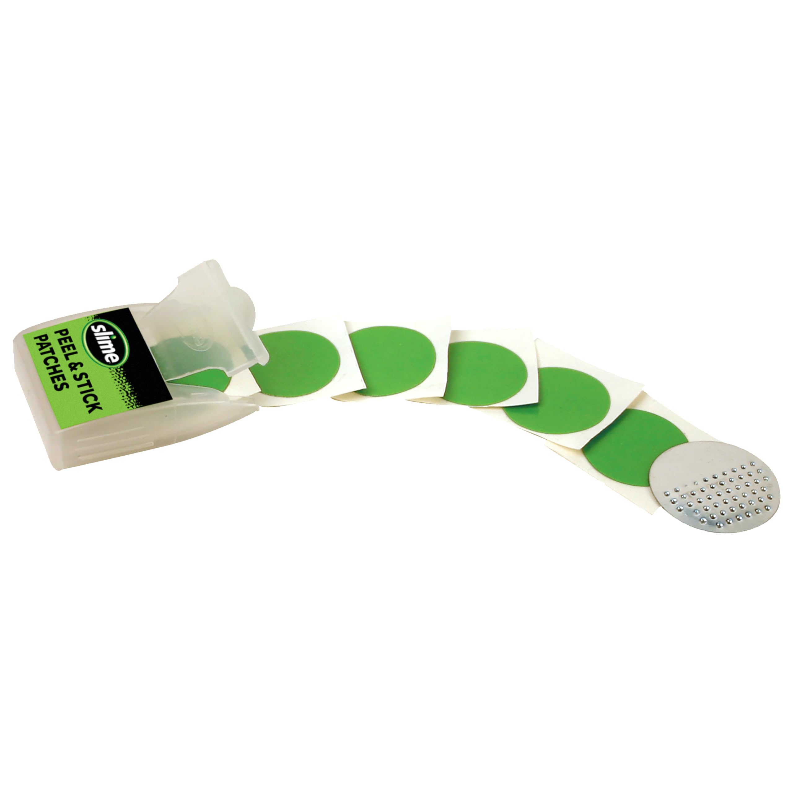 Slime 20272 Bike Skabs Pre-Glued Patch Kit, for Bike Tube Puncture Repair, Peel and Stick, Contains 6 Patches and a Metal scuffer - Image 2