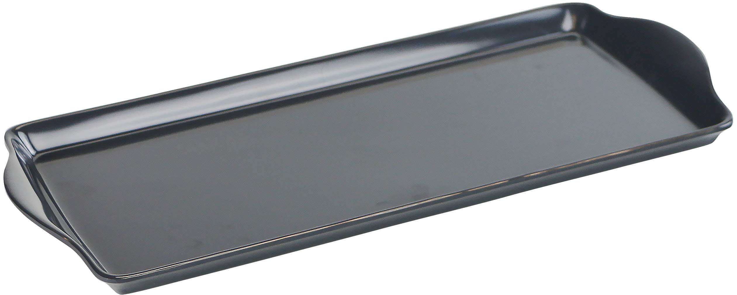 Reston LloydMelamine Plastic Tidbit Tray, BPA-Free, Food Safe, Multipurpose Platter Serving Tray, Bathroom/Table Organizer, Charcoal