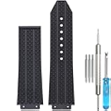 25mm Big Bang Rubber Strap Compatible with Hublot Big Bang Watch Strap Sports Waterproof Replacement Bracelet