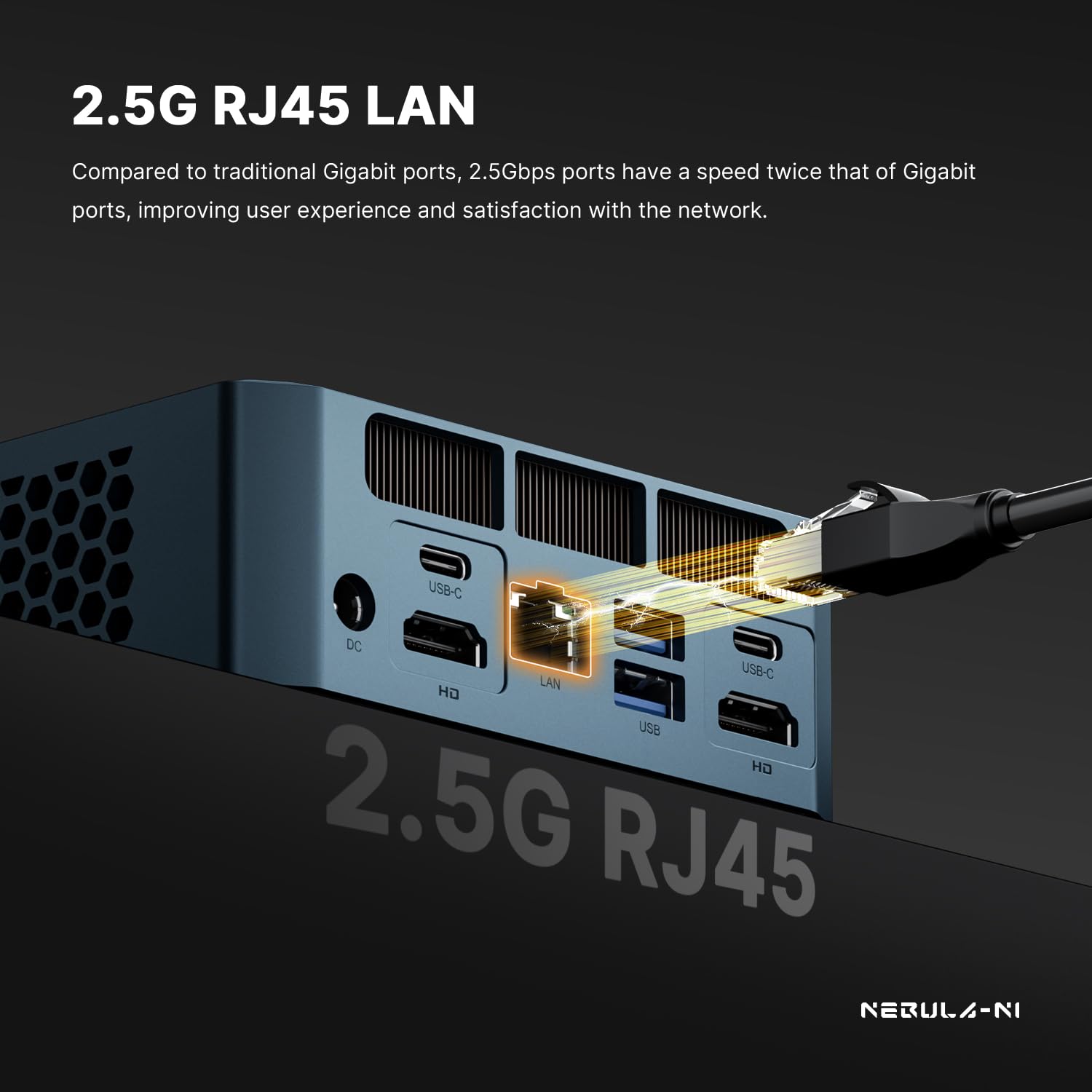 origimagic N1 Lite Mini PC,con Ryzen 7 5700U(fino a 4,3GHz),16G RAM 3200Mhz 512GB M.2 NVME SSD Mini Desktop PC,Dual HDMI 2.0/Type-C/WiFi 6/BT 5.2/RJ45 LAN/WOL/Auto Power On