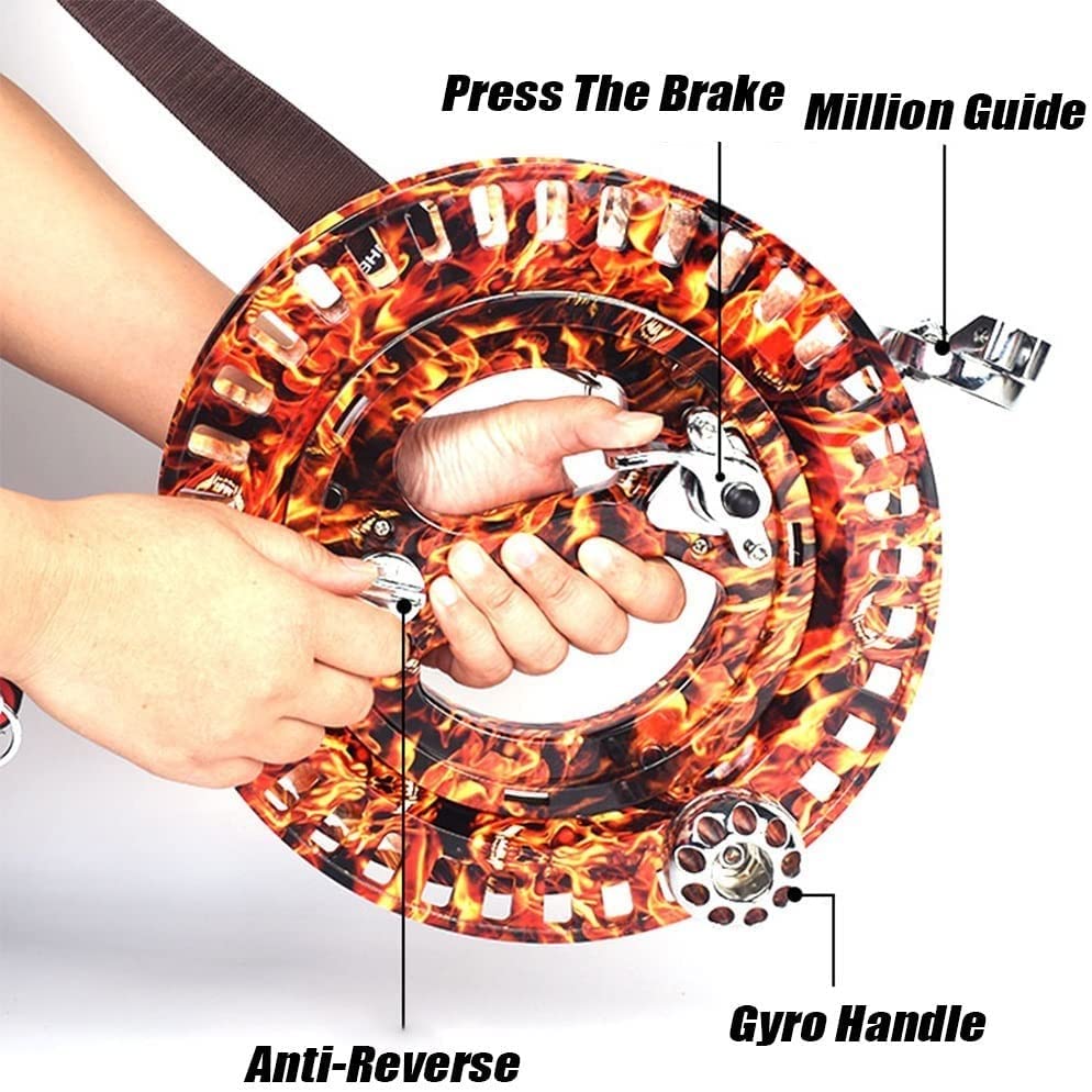 Kite Reel Kite String Winder 10.6in Large Anti-Reverse Lockable Kite Reel Winder Grip Wheel Tool Kite Flying Kits Professional Outdoor Kite Accessories (Color : B) - Image 7