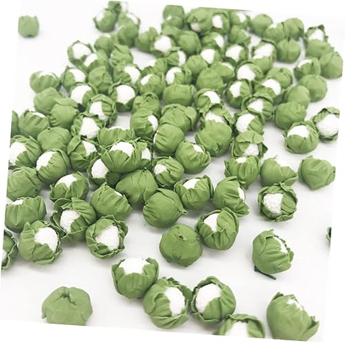 Miniatura 2 de SAFIGLE Miniaturas Coliflor 5 Uds. Coliflor falsa arcilla falsa verduras brocoli verde mini flores artificiales mini repollo chino miniatura coliflor