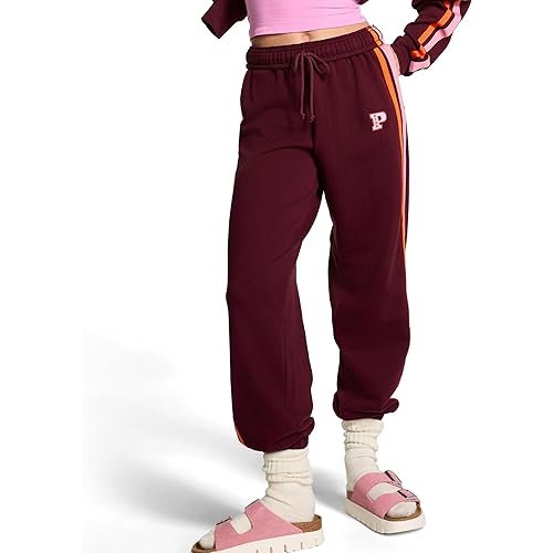 Victoria's Secret Women's PINK Logo Campus Sweatpants, Womens Sweatpants, (XS-XXL)