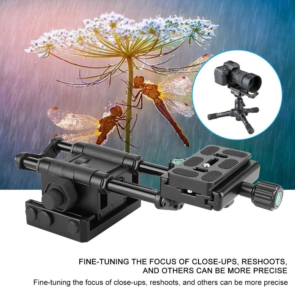 ❤ Crаzу Dеаlѕ Macro Focusing Rail, Macro Camera Track Rail Slider Close-Up Shooting Adjusting Head Adapter Bracket Holder, Move Range 30mm=65mm for Tripod Ballhead ❤ Crаzу Dеаlѕ Macro Focusing Rail, Macro Camera Track Rail Slider Close-Up Shooting Adjusting Head Adapter Bracket Holder, Move Range 30mm=65mm for Tripod Ballhead