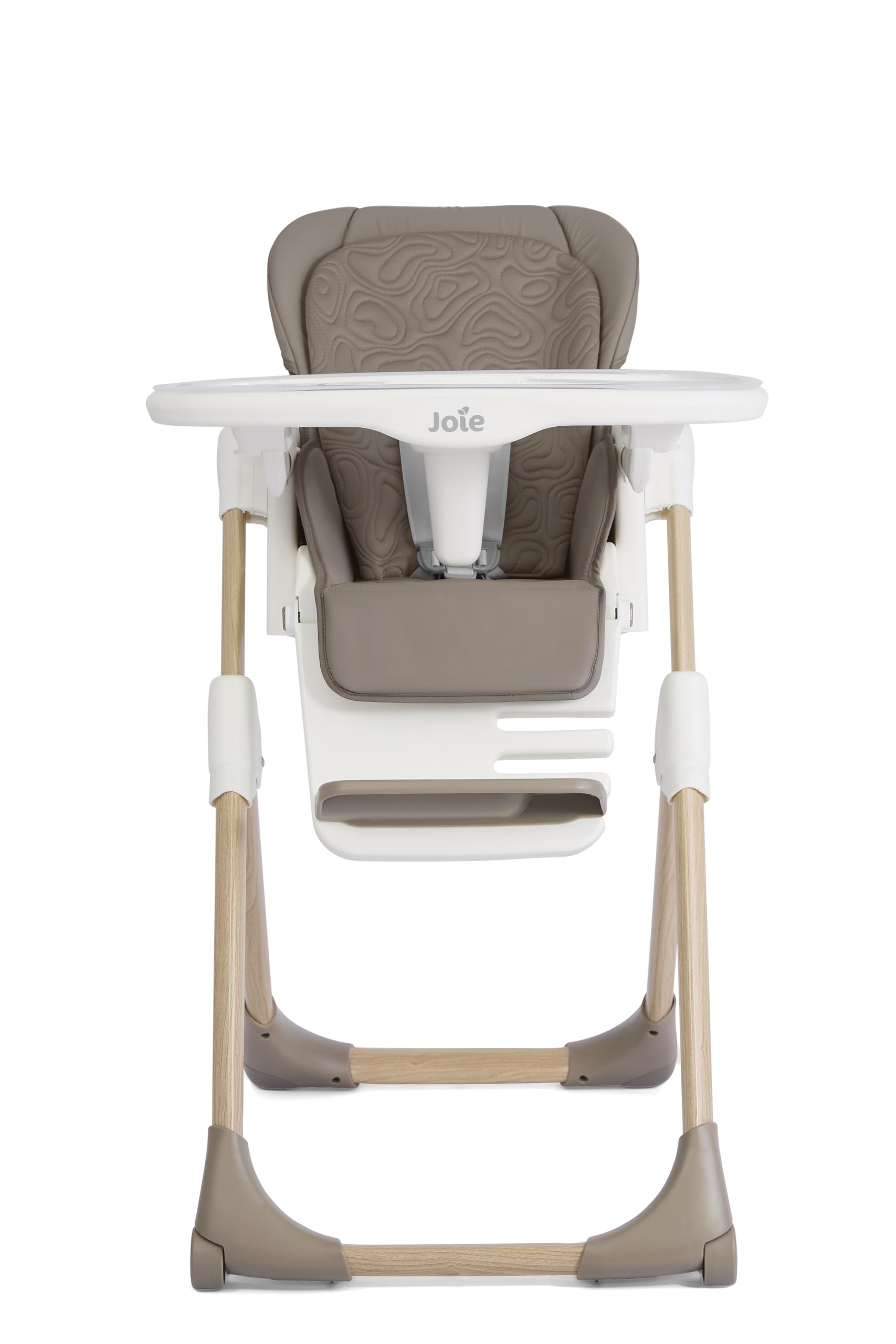 Joie Mimzy Recline Hochstuhl – Höhenverstellbarer Babyhochstuhl mit Liegefunktion, verstellbarer Rückenlehne, abnehmbarem Tablett & klappbarem Design (ACORN WOOD)