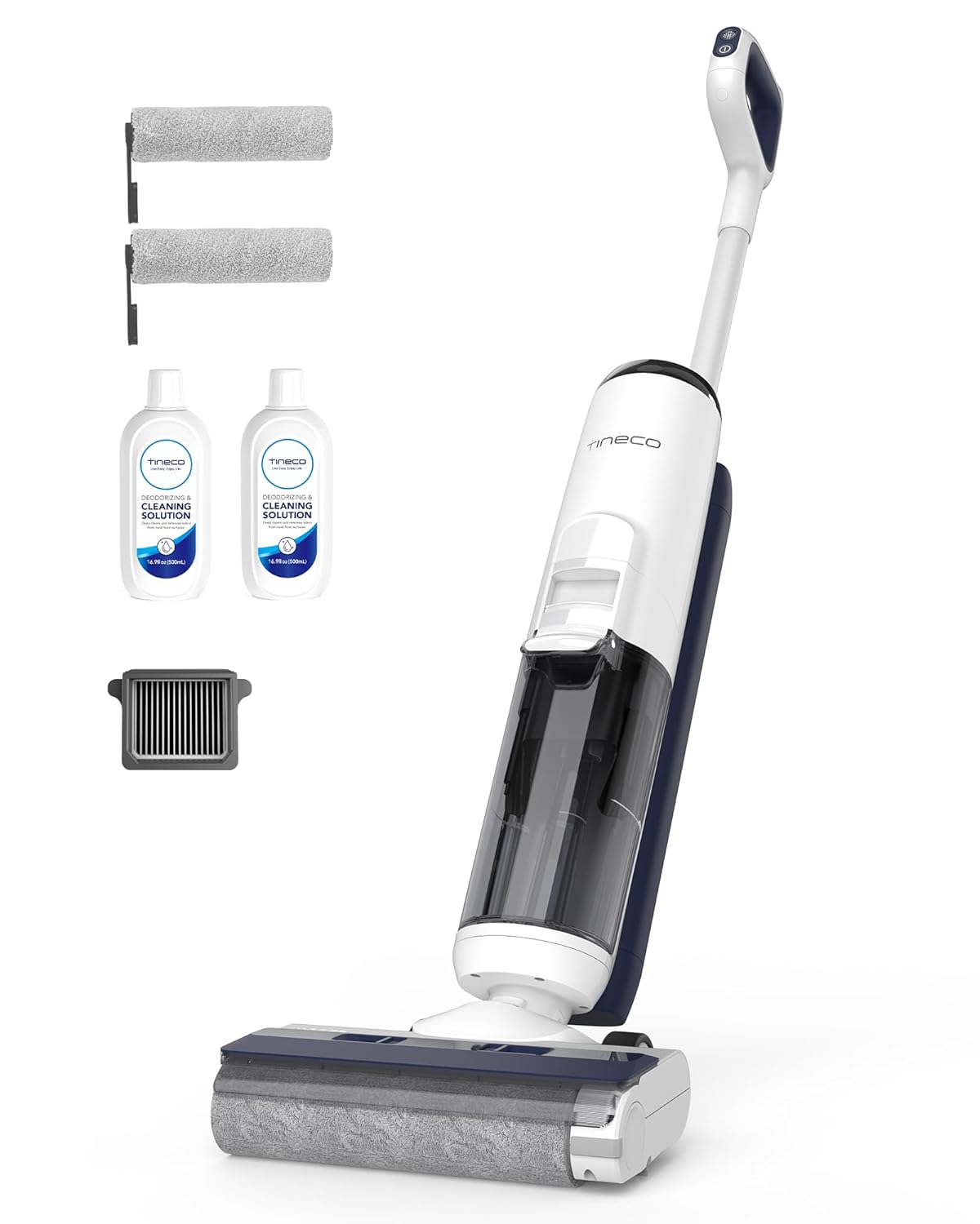 Tineco iFLOOR 5 Breeze Complete Wet Dry Vacuum Cordless Floor Washer, One-Step Cleaning for Hard Floors, Edge Clean, Auto Self-Cleaning, Lightweight & Cordless Design