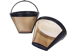 Reusable No. 4 Cone Coffee Filter Basket for Ninja and Cuisinart Coffee Makers