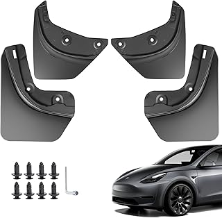 Tesla Model Y Mud Flaps Car Mud Guards Defender Wheel Tire Mud Flaps Splash Guard for Tesla Model Y Accessories 2022 2023(Set of 4)