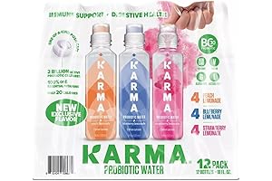 Karma Lemonade Probiotic Water Variety Pack (18 fl. oz, 12 pk.): Revive...