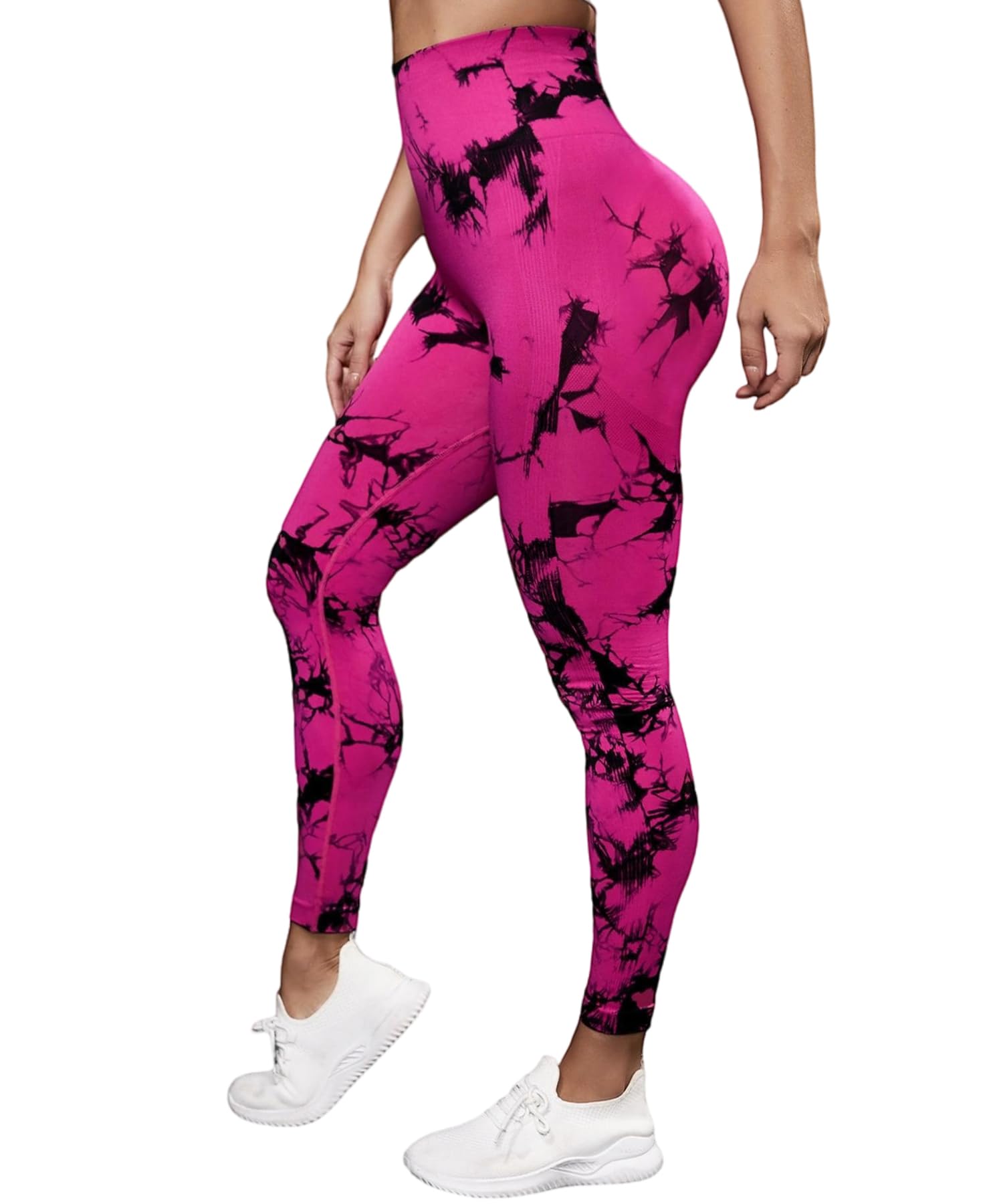 Merlvida Leggins Sportivi Donna Vita Alta Leggings Push Up Pantaloni Palestra Controllo della Pancia Anticellulite Pantacollant Opaco Elastici Tuta Collant Abbigliamento Sportivo Donna Yoga Fitness