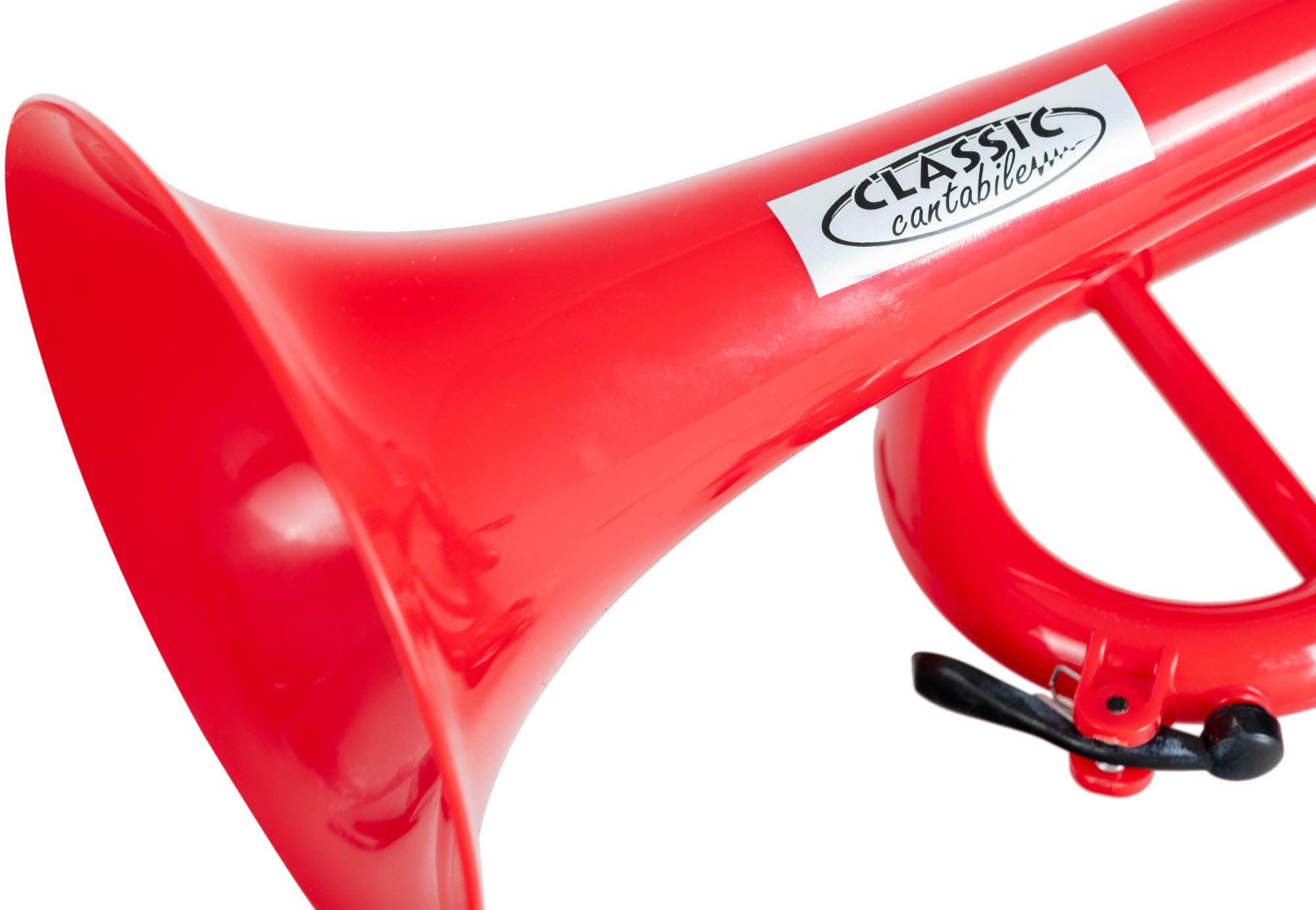 Classic Cantabile PTP-10RD MardiBrass Kunststoff Bb-Trompete - ABS-Korpus - 450 g leicht - wetterfestes Blasinstrument - inkl. Hülle, 2 Mundstücke, 2 Wechselventile - 129 mm Schallbecher - Rot