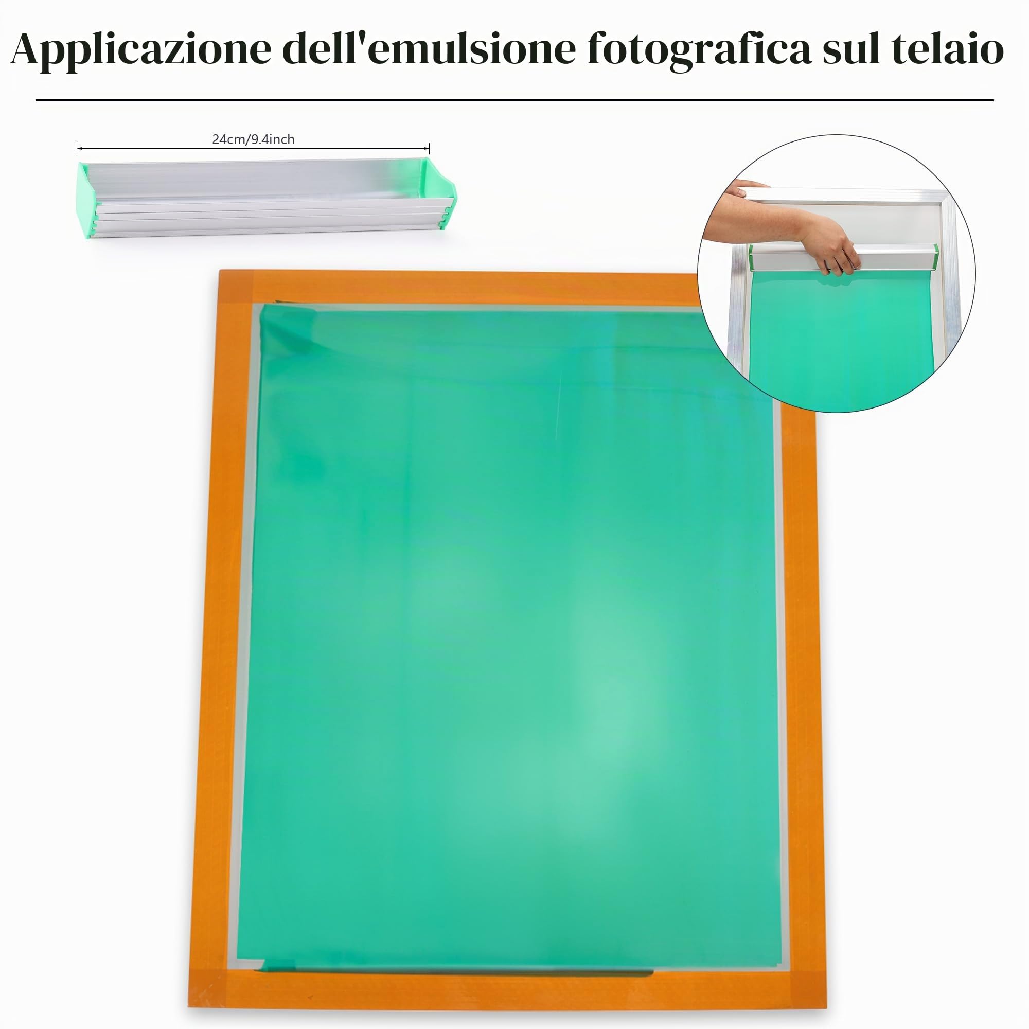 Caydo Kit per serigrafia all-in-one da 66 pezzi, luce LED da 50 W, luce per serigrafia a LED, inchiostro per serigrafia, emulsione fotografica per serigrafia, istruzioni (lingua italiana non