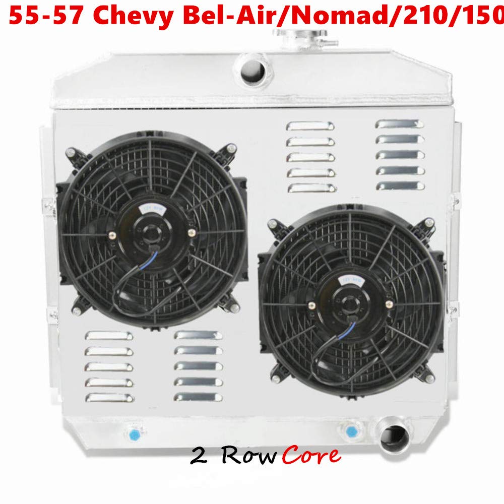 Buy OzCoolingParts 5557 Chevy Radiator Shroud Fan Kit, 2 Row Core