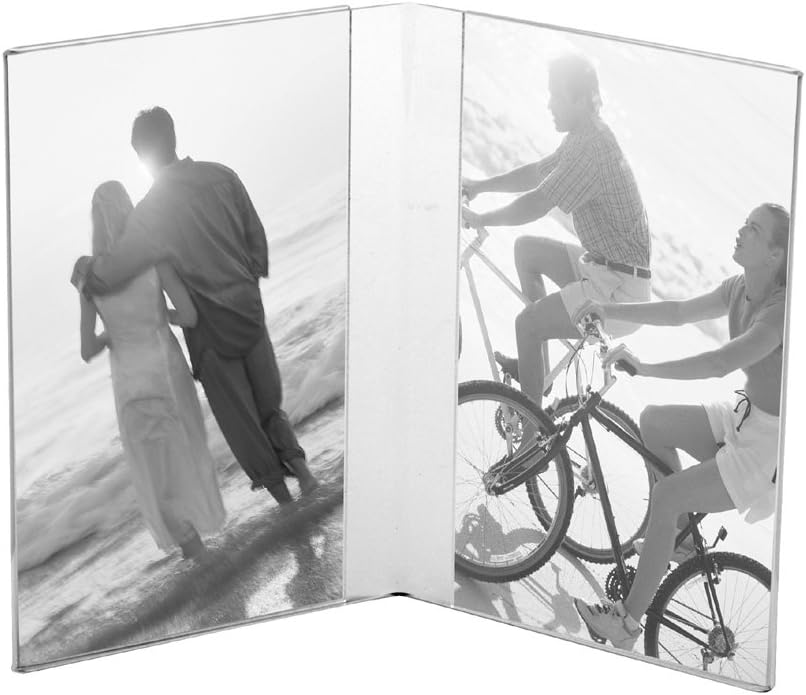 US Acrylic 4" x 6" Double Photo Frame