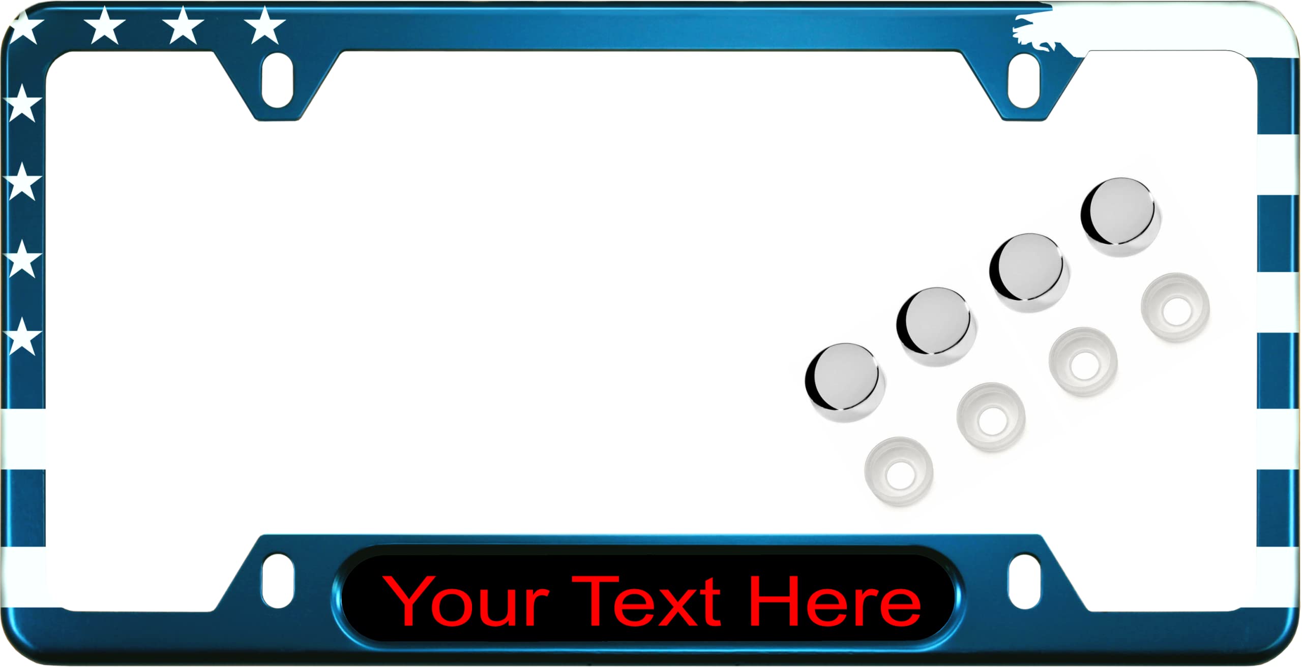 USA Patriotic | American Flag Custom Personalized Anodized Aluminum Thin Top | - Picture 94 of 133