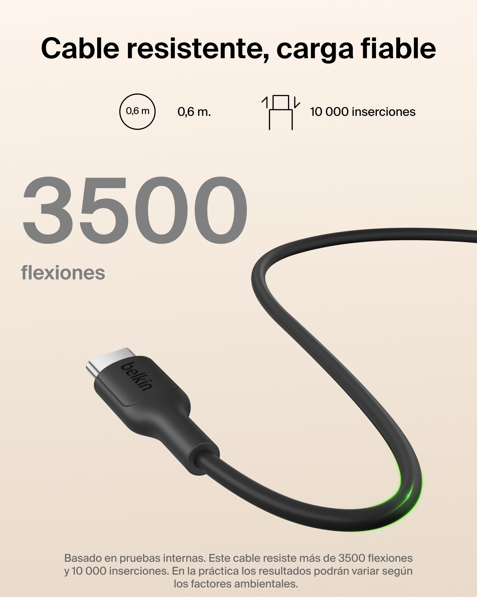 Belkin BoostCharge Batería Externa 5000 mAh con Anillo Magnético - Negro | Power Bank 5000 mAh, Anillo Magnético para Accesorios, 1 Puerto USB-C, Precargada y con Cable, Batería Portátil Inalámbrica