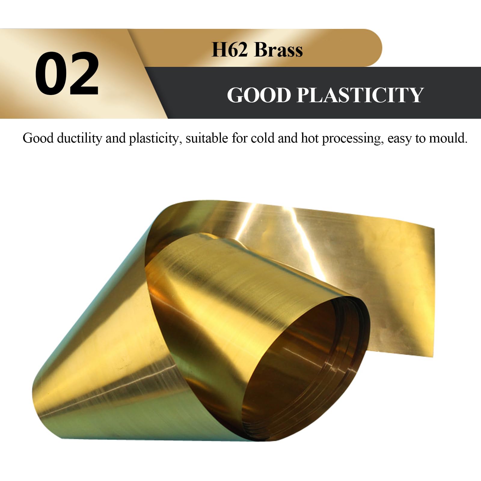WSYCWG H62 Brass Sheet Roll Thickness 0.02Mm Width 30-50Mm, Length 1 Meter Suitable for DIY Cutting Crafts Making,0.02×30×1000mm