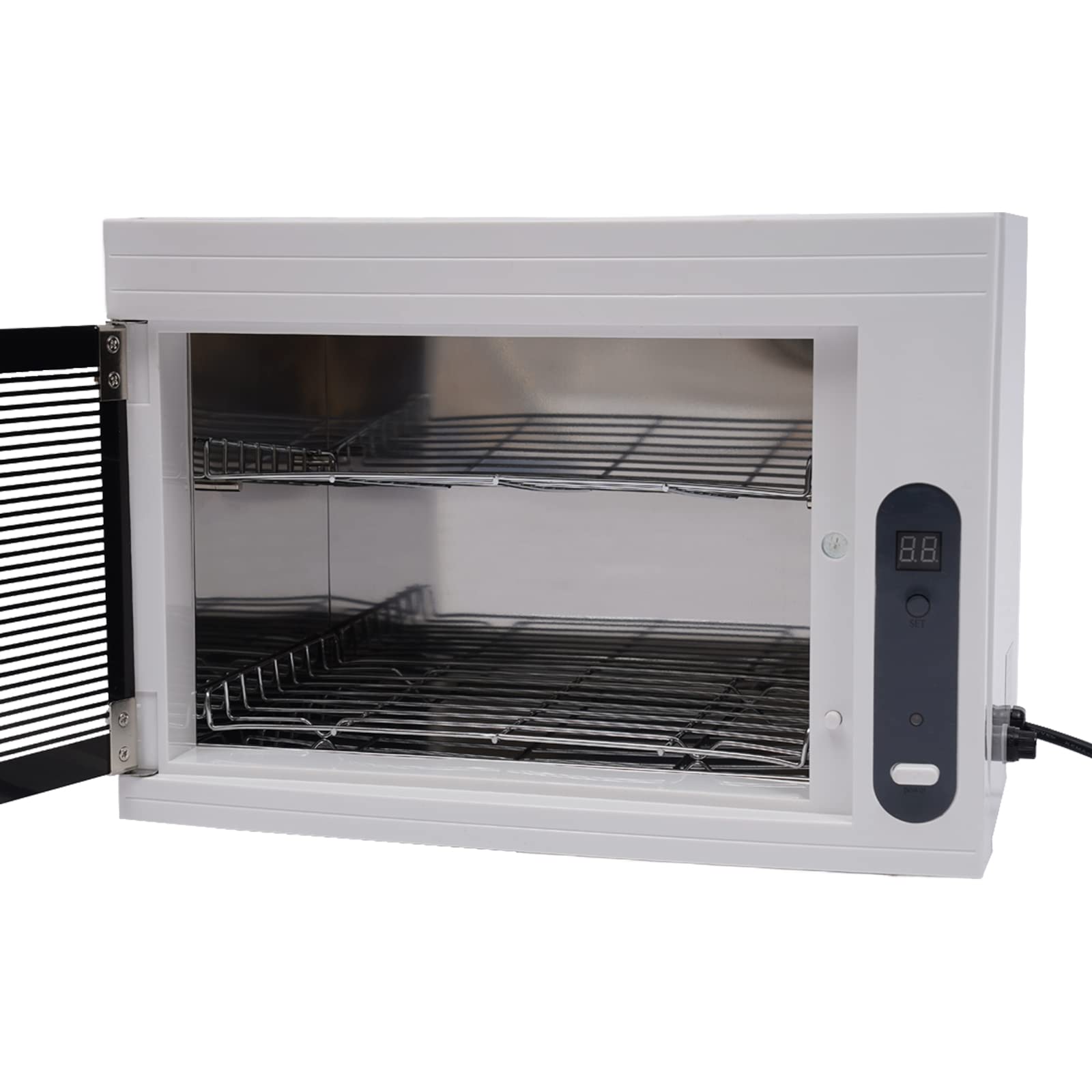UV Desinfektionsschrank 99% Sterilisation, LED UV-Sterilisator mit Timer-Einstellung Sterilisationsgerät Maniküre UV Desinfektionsmittel-Box für Kosmetik, Fusspflegestudios, Friseursalon