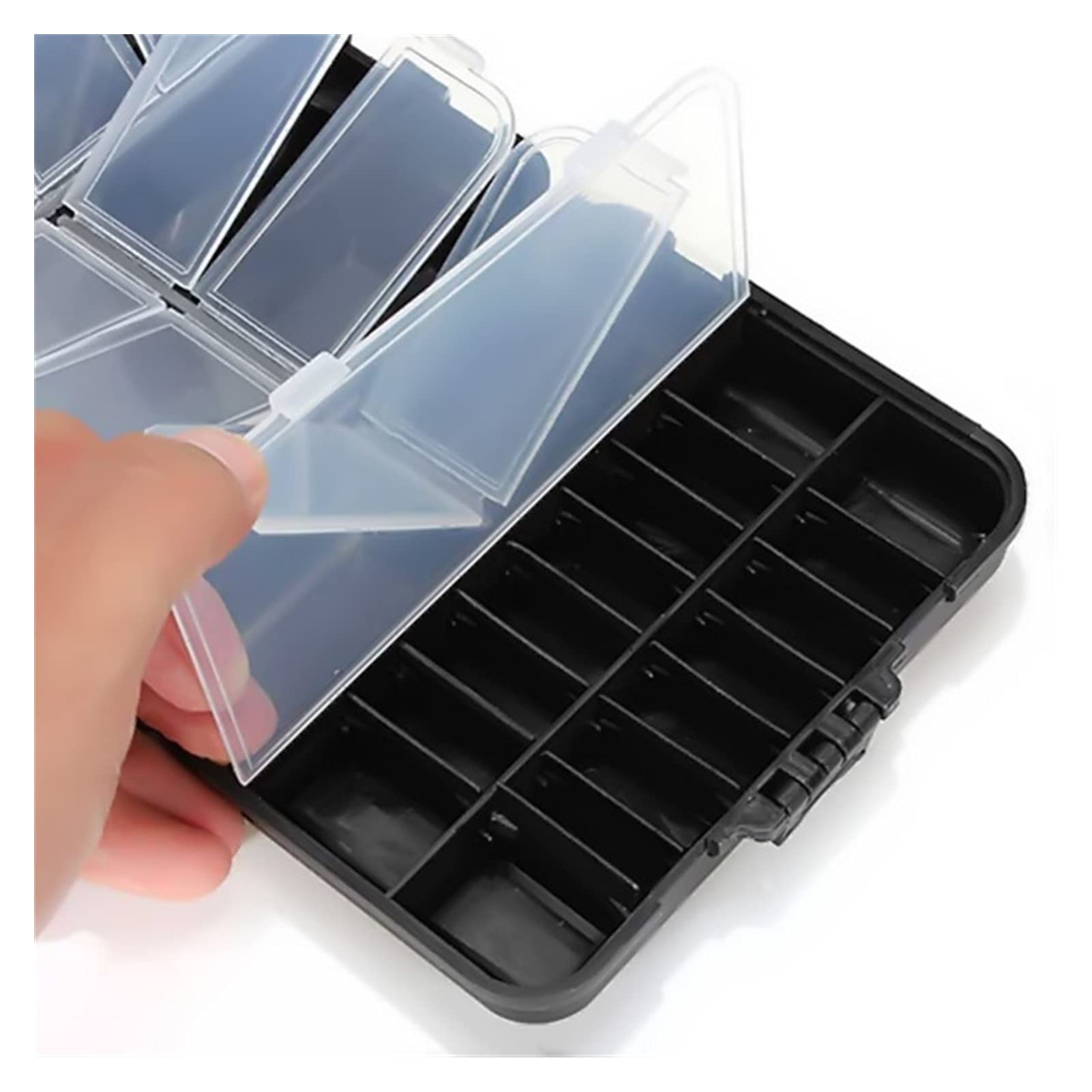 Boîte De Stockage D'appâts à 26 Emplacements, Le Crochet Pour Porte