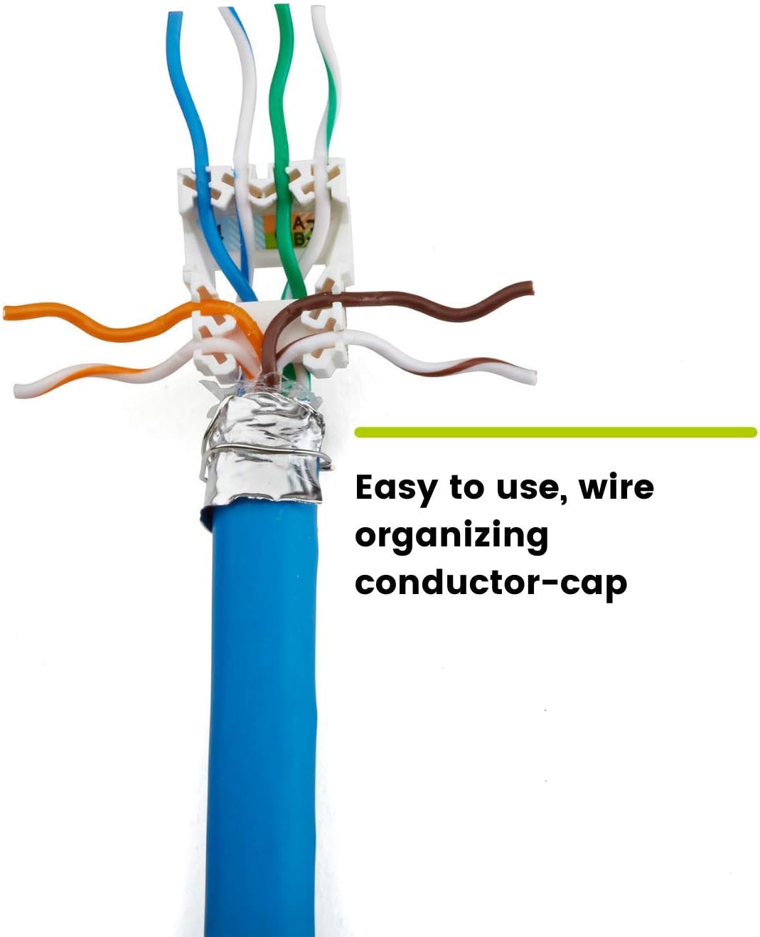 TRUE CABLE Cat6A Toolless Field Termination Plug, Shielded STP, PoE++ 4PPoE, Tool-Free, RJ45 Modular Connector, 10Gb, 23-26AWG, TAA Compliant, ANSI/TIA, ISO/IEC, CE & UL Listed, 12-Pack